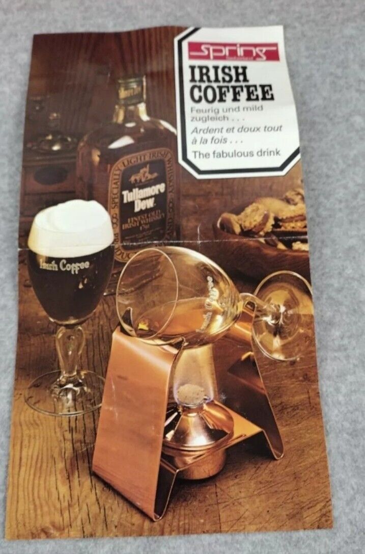 VTG SPRING IRISH COFFEE WARMER STAINLESS STEEL, 2 GLASSES, SWITZERLAND, Items:6
