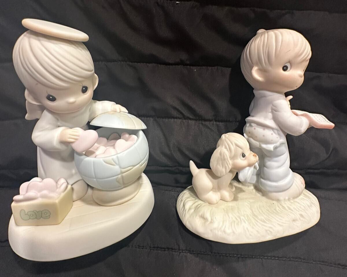 2 precious moments figurine the end is in sight