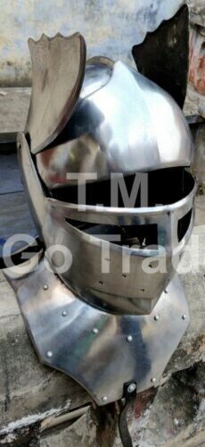 X-mas Medieval European Closed Helmet Warrior Gambeson gift Item