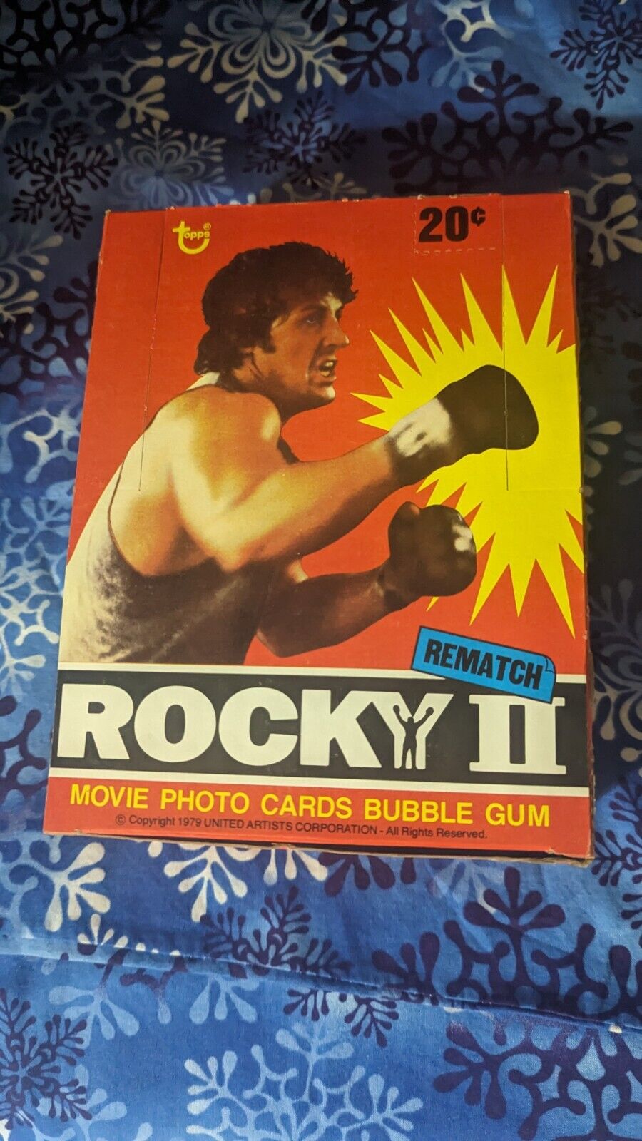 1979 Topps Rocky II Box 36 Packs Box Original Stock Sold 10 So Far