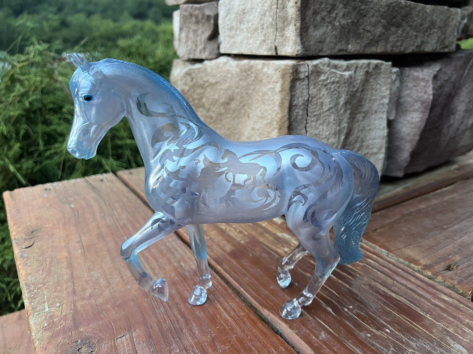 Breyer Horse Breyerfest 2015 Art Nouveau Clearware Warmblood Stallion 500 Made
