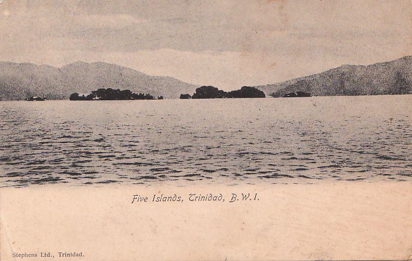 Postcard Five Islands Trinidad British West Indies