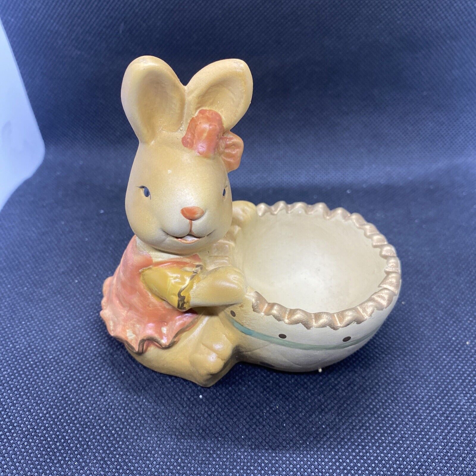bunny egg cups vintage In Original Box