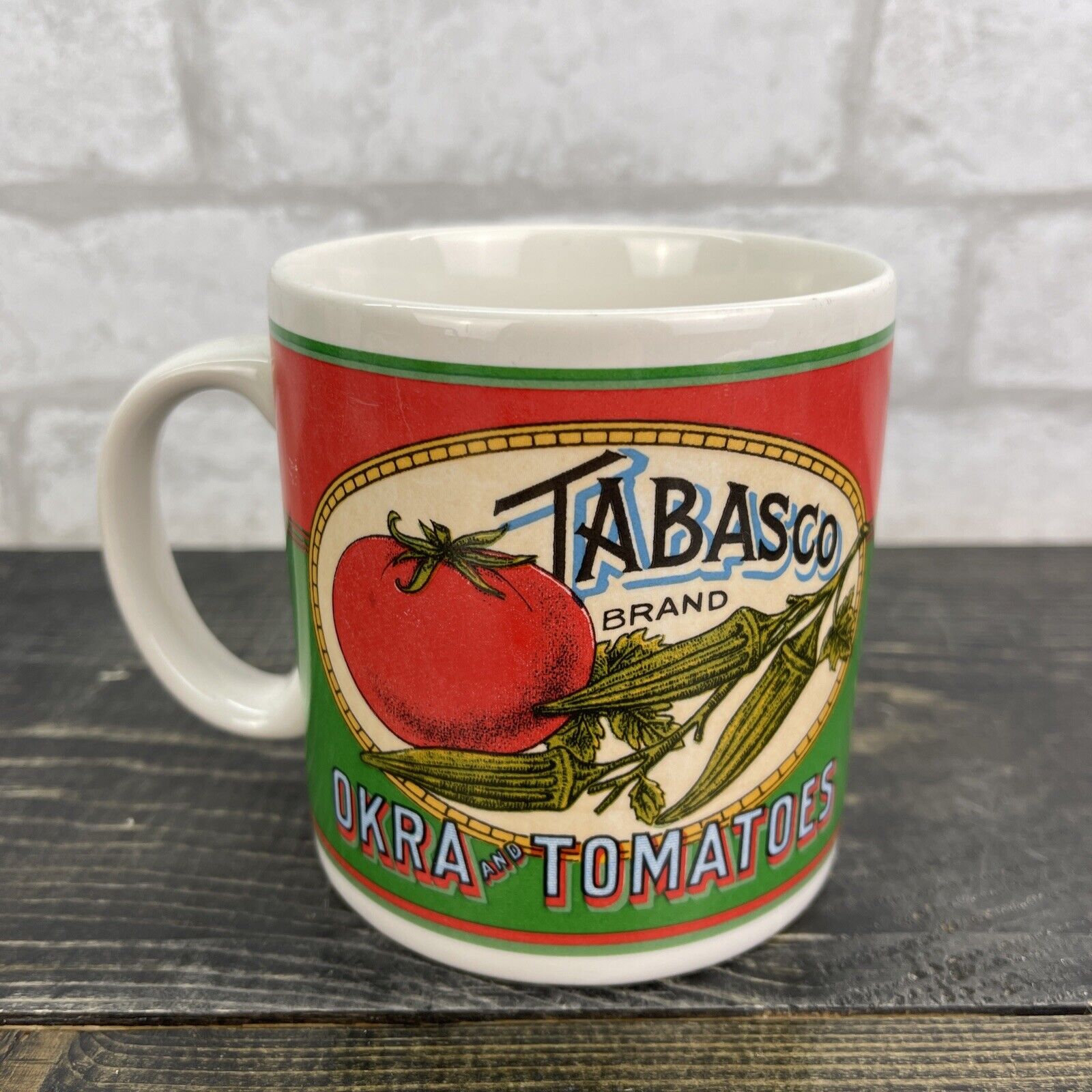 vtg tabasco brand coffee mug large 16oz mug Okra And Tomatoes Jambalaya Recipe