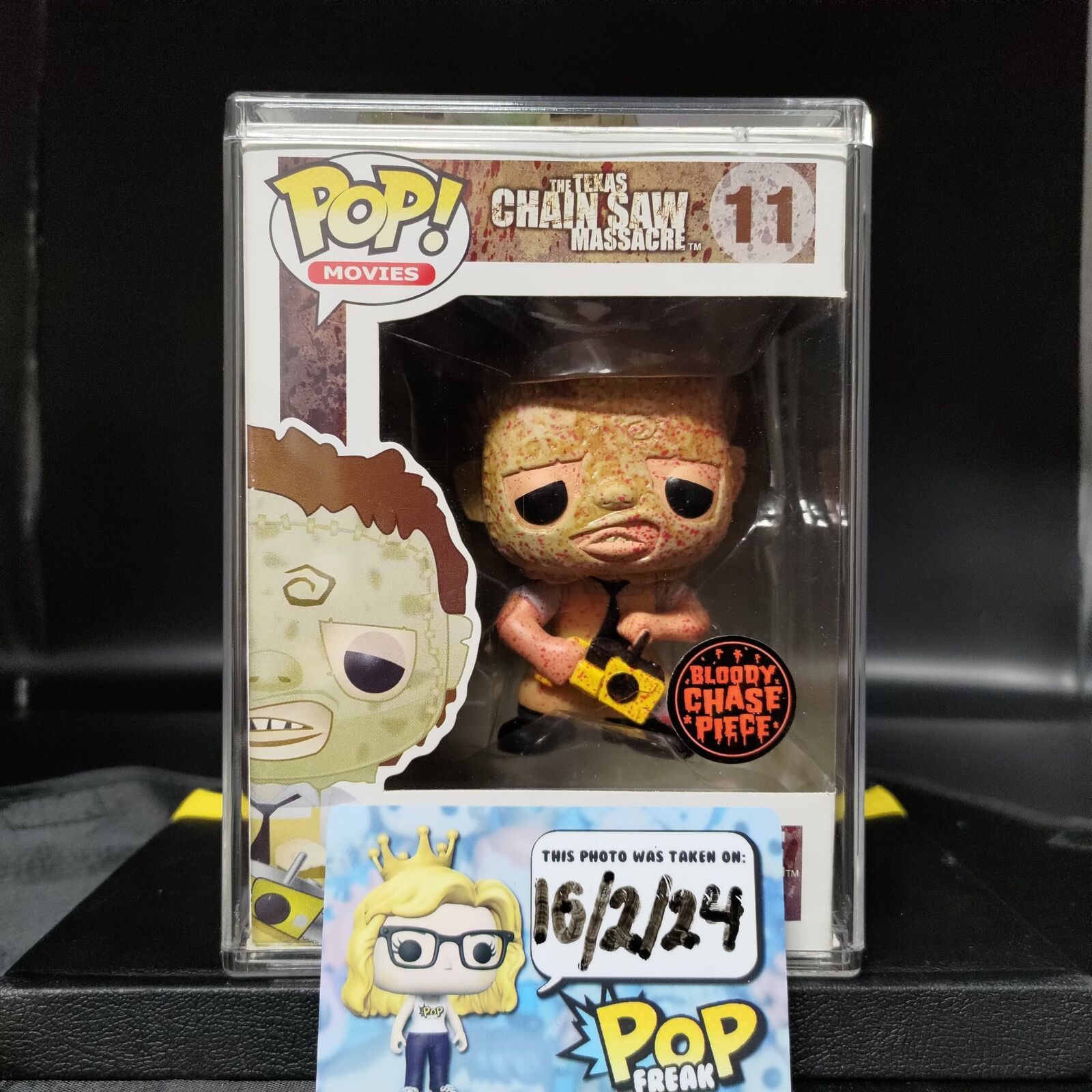 FUNKO POP RARE Texas Chainsaw Massacre 11 Leatherface (Bloody) Chase [VAULTED]