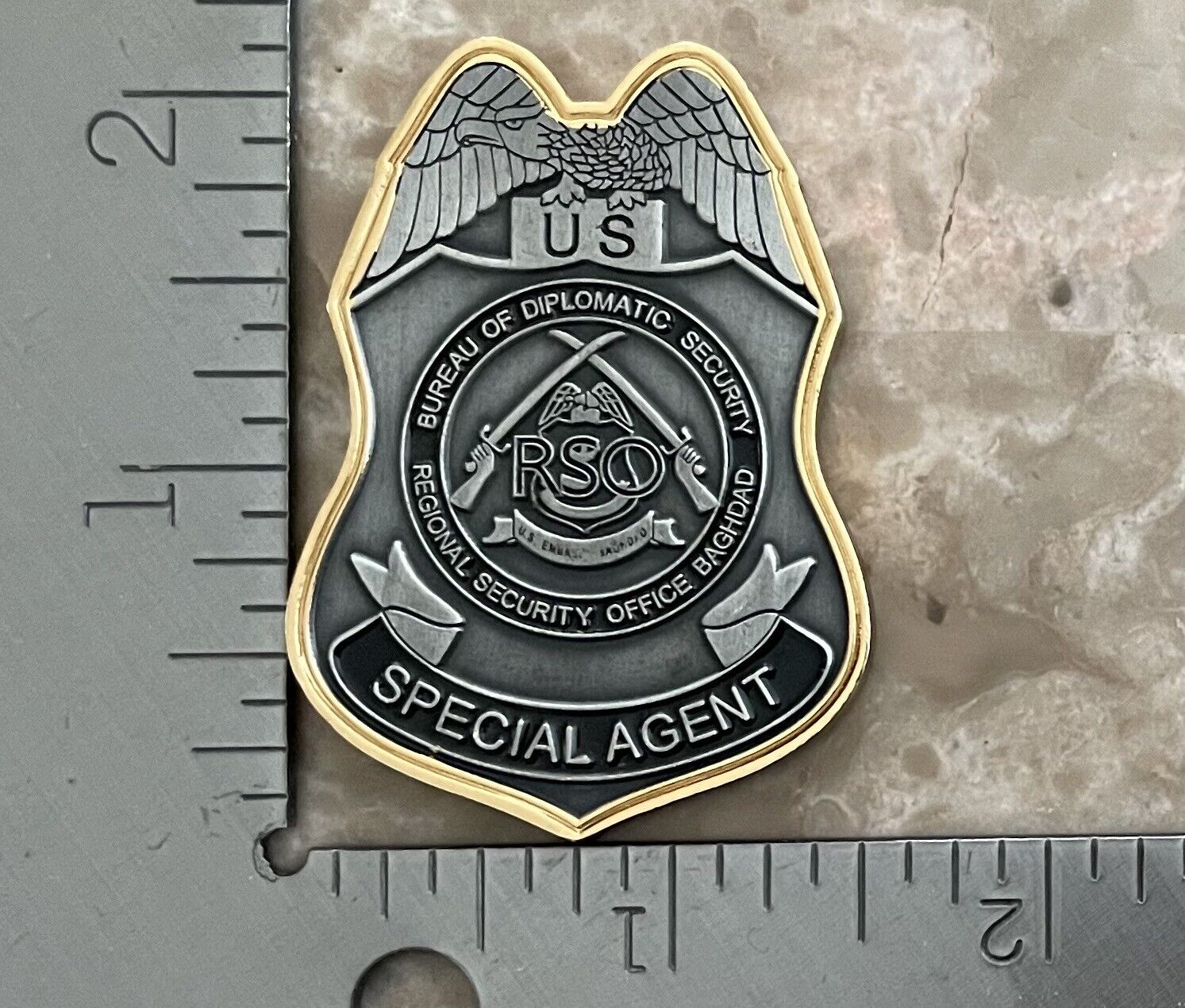 DOS, DSS, RSO, Special Agent, US Embassy Baghdad, Iraq, Challenge Coin