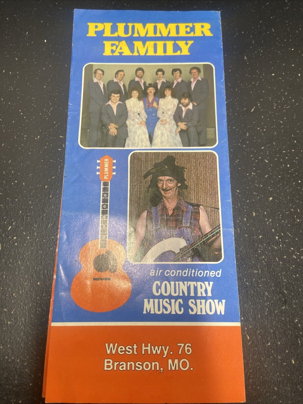 Plummer Family Country Music Show (Branson, MO) 1982 Schedule Brochure 