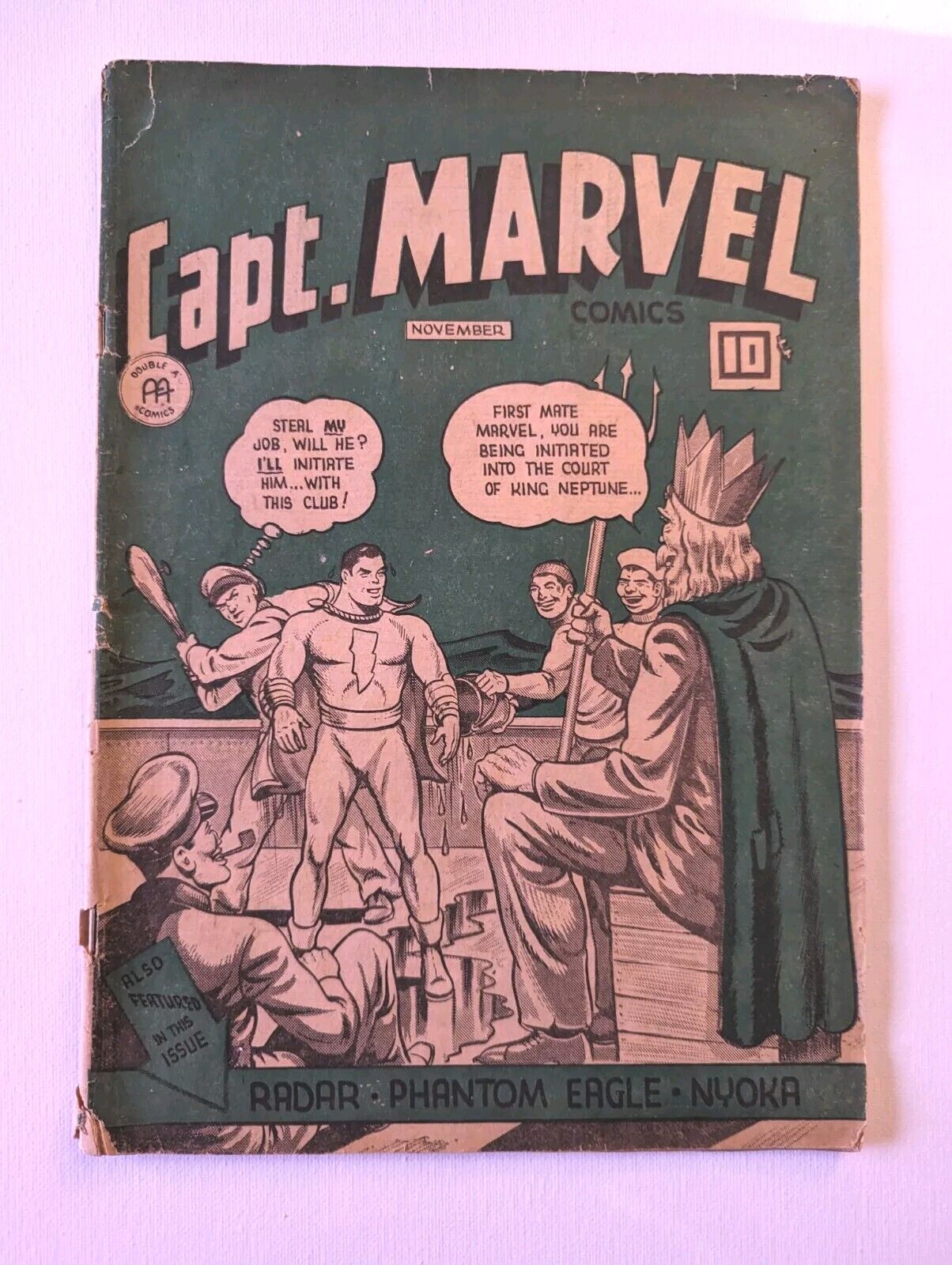 CAPTAIN MARVEL COMICS V.4#11 Anglo American Double A Canadian White SCARCE