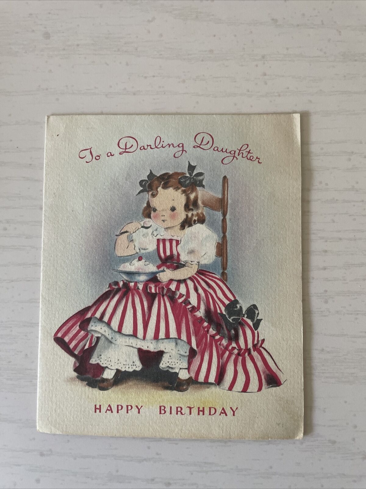 Vintage late 1940s Child Birthday Card - 