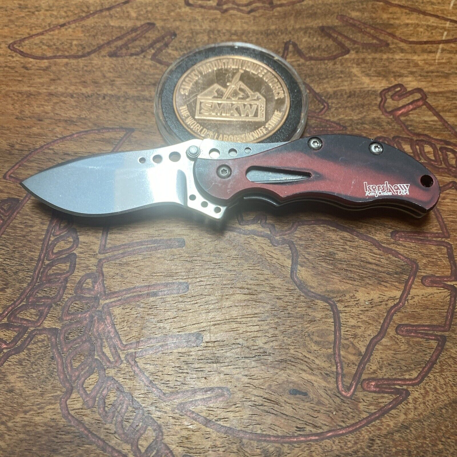 RARE/DISCONTINUED Kershaw 1585BR Baby Boa Folding Knife - Made In The USA