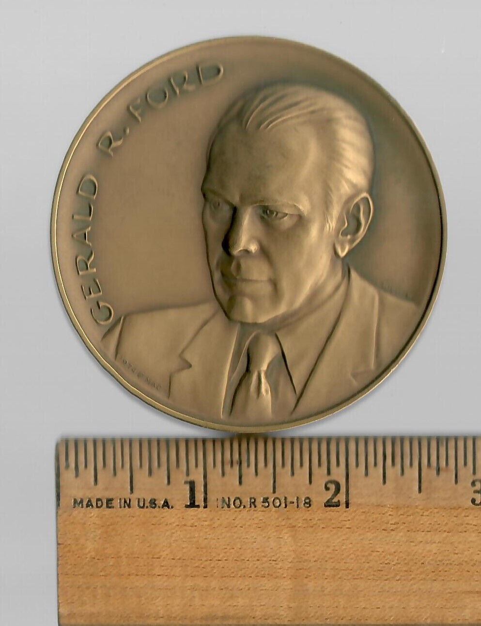 1974 GERALD FORD - PRESIDENTIAL INAUGURATION BRONZE MEDAL 2.75\