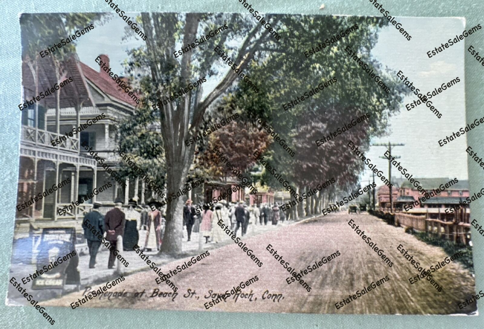 Antique Postcard 1914 Beach St Savin Rock Connecticut
