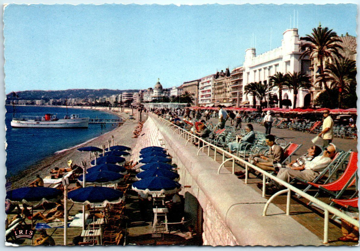Postcard - The Promenade des Anglais and the beach - Nice, France