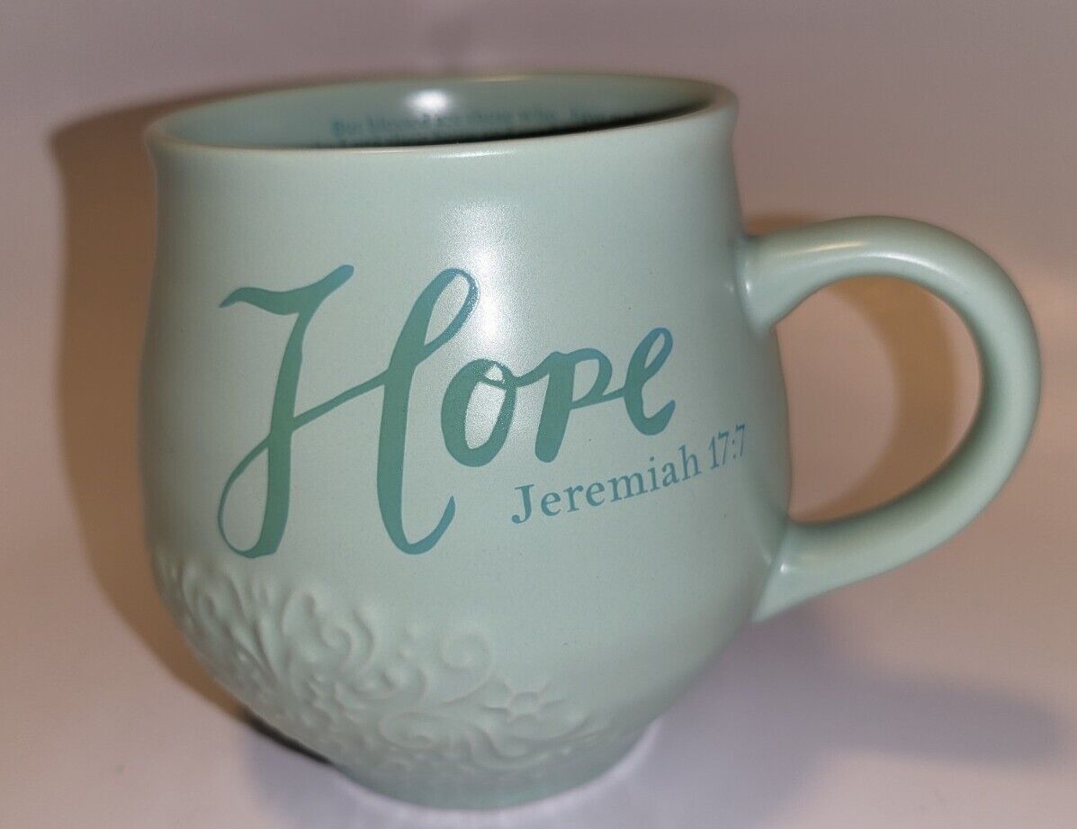 Stoneware Mug Hope Jeremiah 17:7 Scripture Bible Verse Cup Mug Dayspring