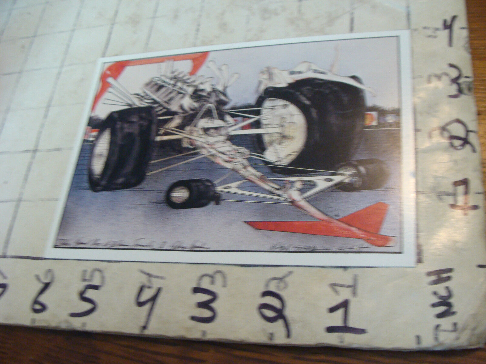 Kennett Neily Postcard: hot rubber by RALPH STEADMAN 1982