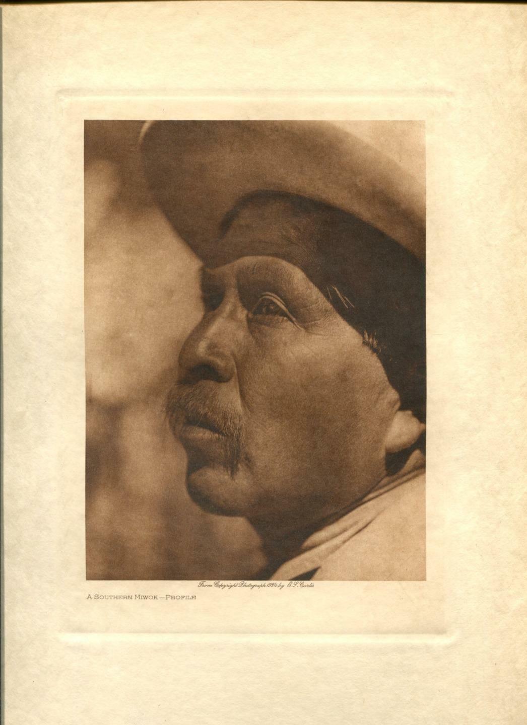 1924 Original Photogravure | Southern Mwok | Ed Curtis | 5 1/2 x 7 1/2
