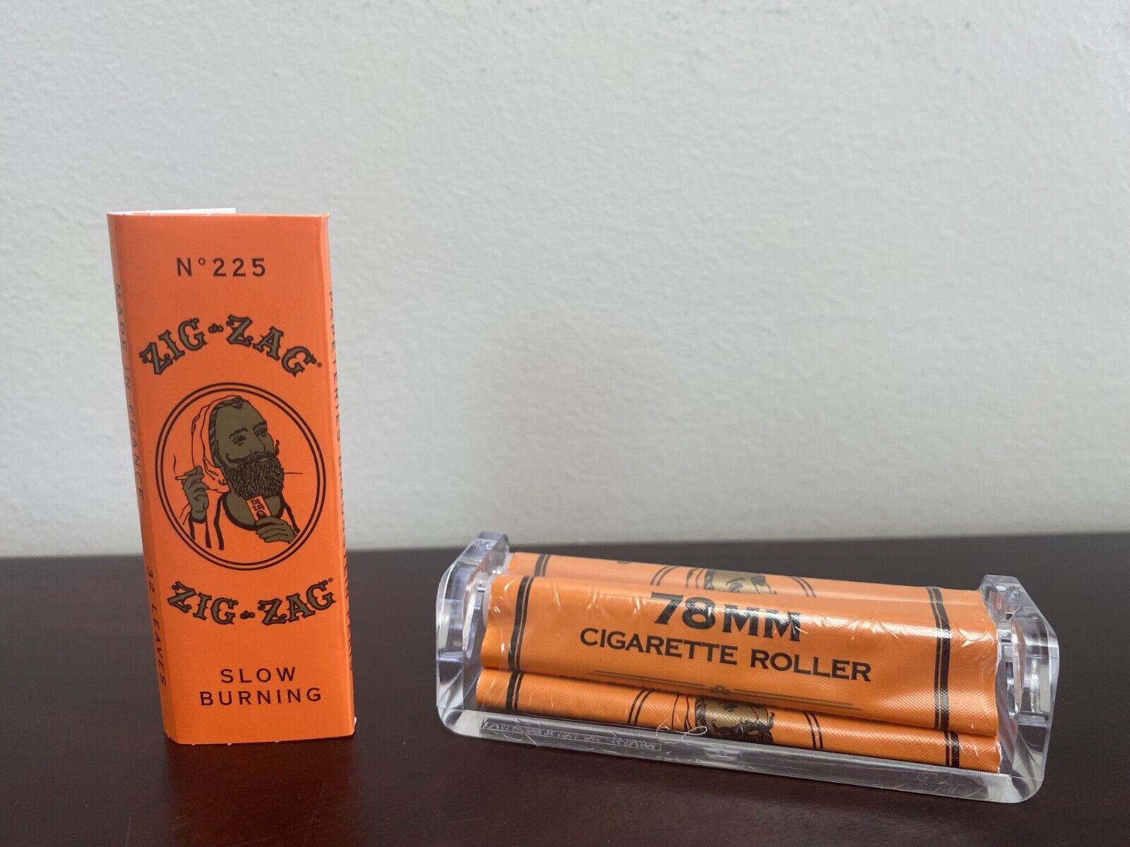 Zig-Zag Rolling Papers French Orange 1 1/4 (1 Pack) + (78 mm)  Roller~SALE