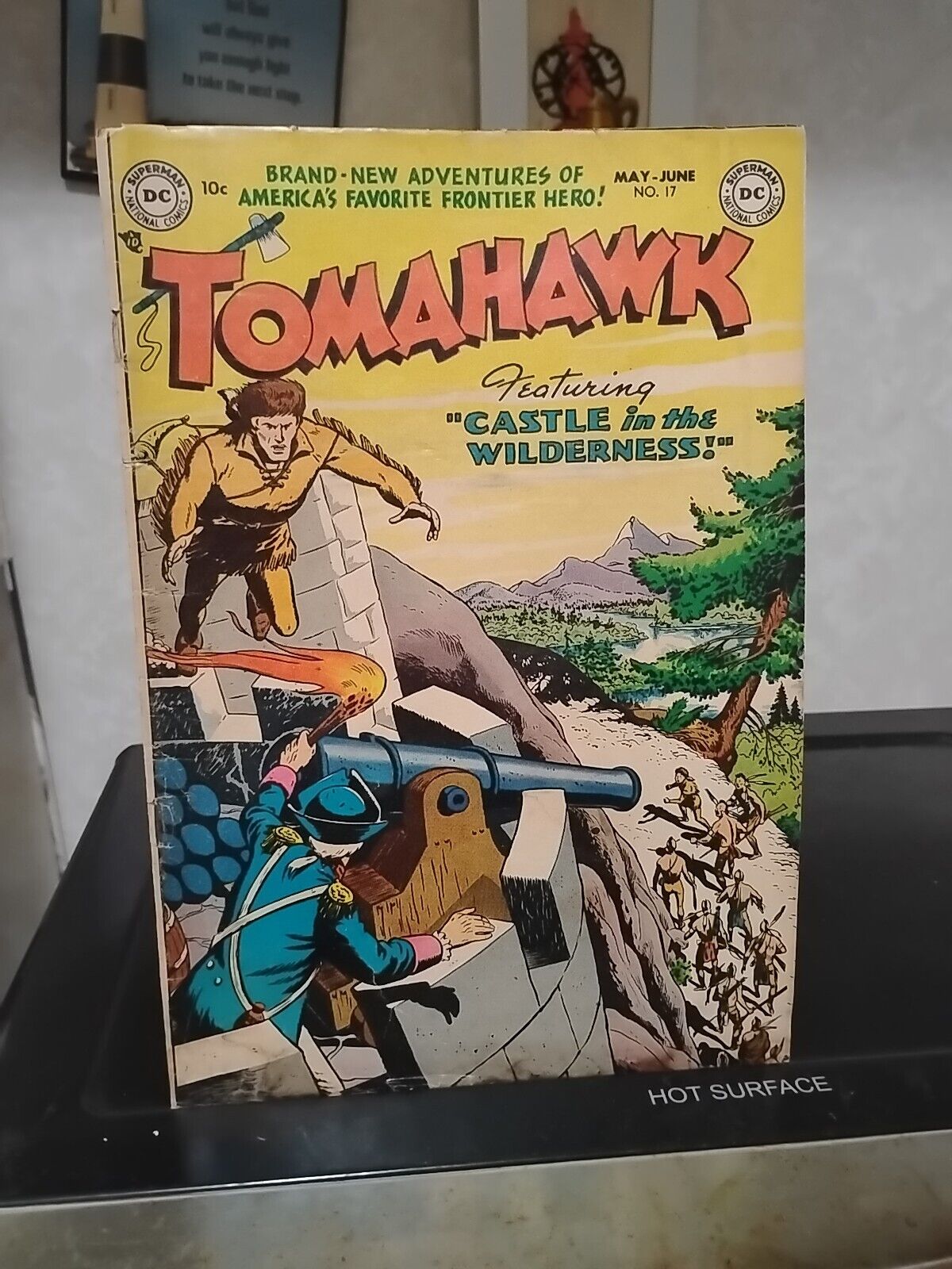RARE VINTAGE #17 TOMAHAWK DC COMICS GOLDEN AGE 1953 STAINS BUT OVERALL GOOD COND