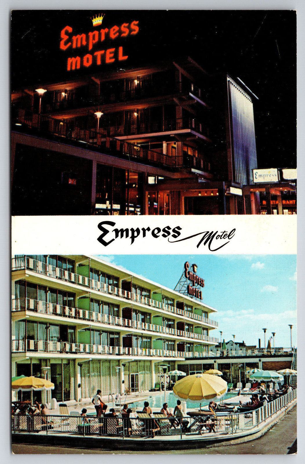Vintage Postcard Empress Motel Asbury Park New Jersey