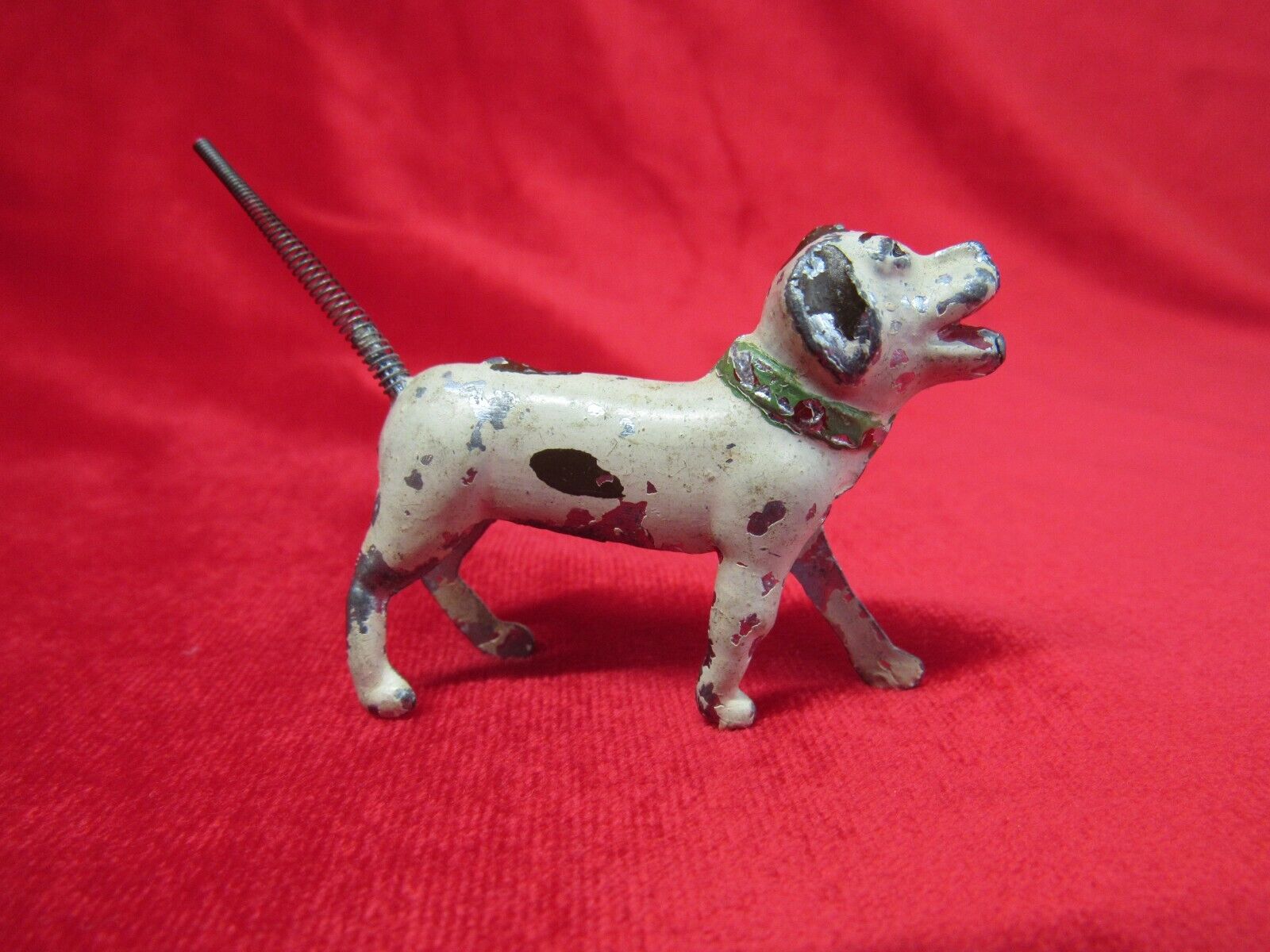 Antique/Vintage Reka Cast Iron Painted Miniature Hound Dog.