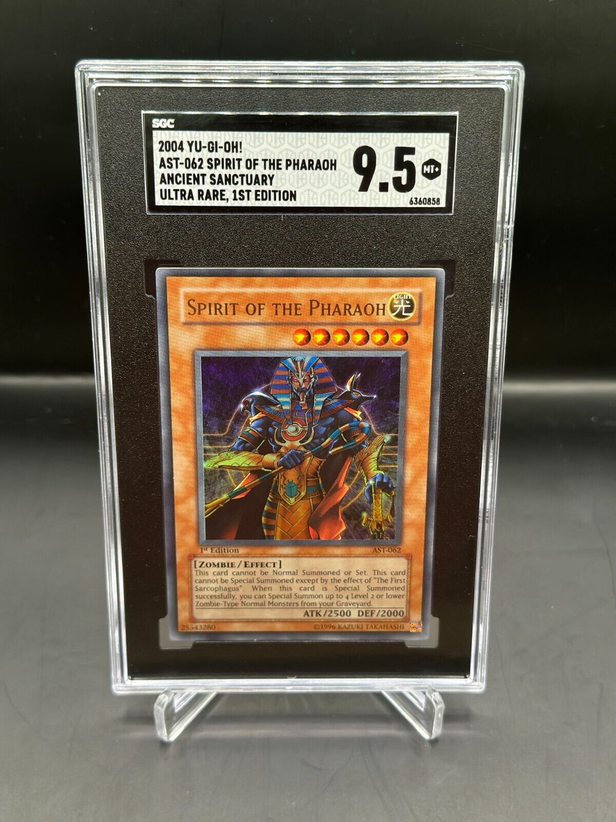 2004 Yu-Gi-Oh Spirit of the Pharaoh Ultra Rare 1st Edition SGC 9.5