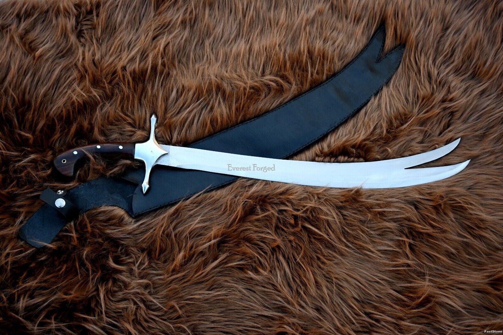 Zulfiqar Sword-machete-Hunting, Survival-handmade Sword-Tactical-Combat sword