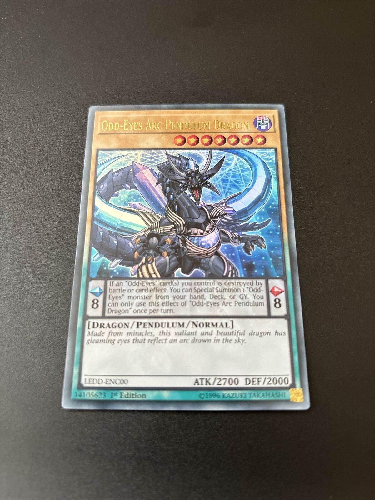 Odd-Eyes Arc Pendulum Dragon LEDD-ENC00 Ultra Rare Yugioh Card 1st Ed Mint / NM