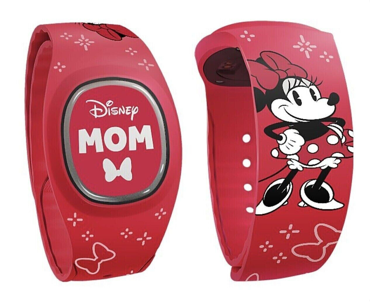 Disney Parks Magic Band Plus + Disney Mom Minnie Mouse Bow Red - New Unlinked