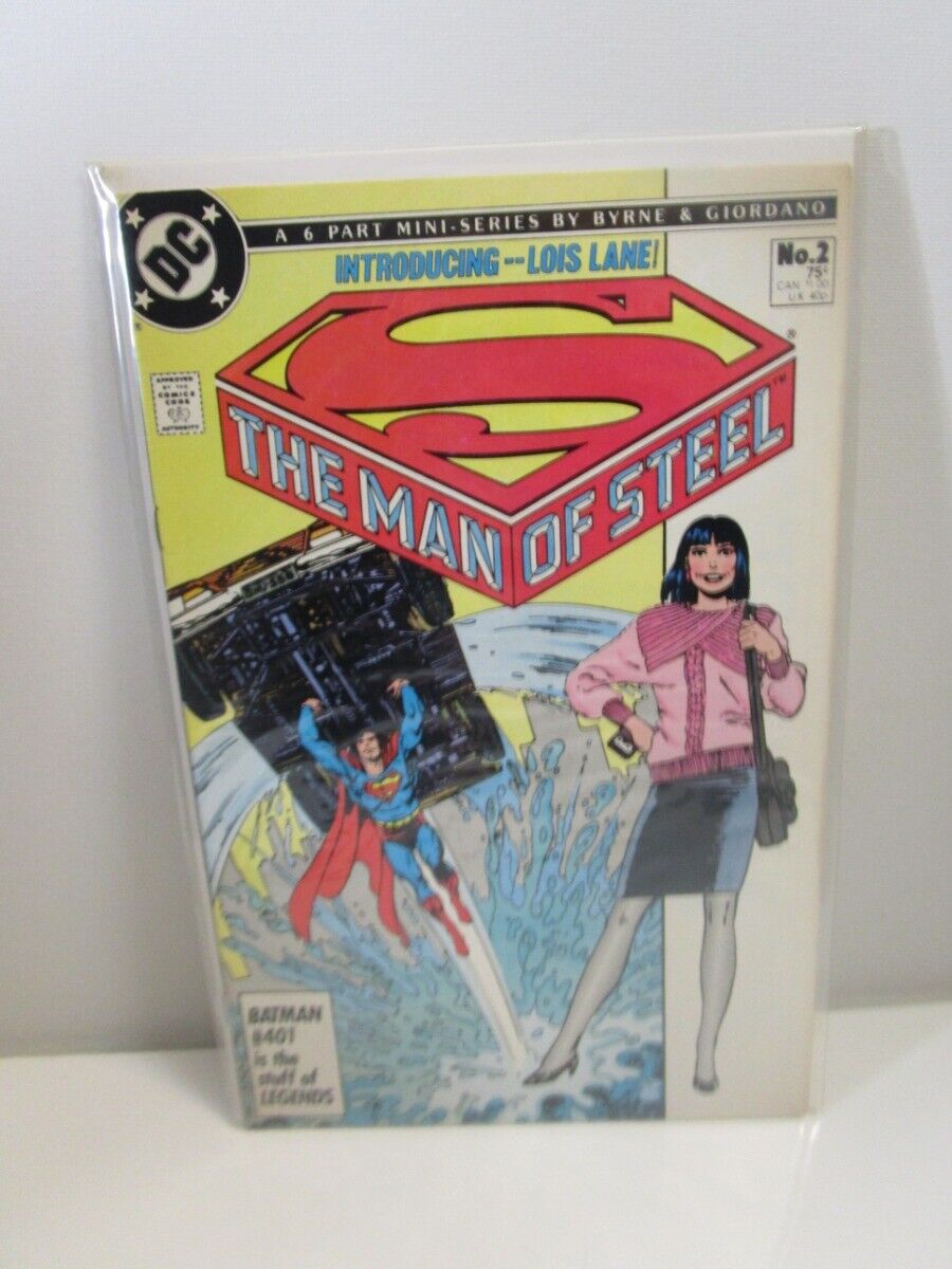 1986 DC Comics Superman The Man of Steel #2 Introducing Lois Lane BAGGED BOARDED