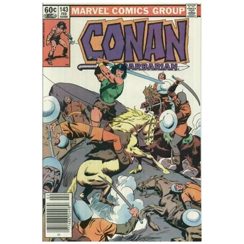 Conan the Barbarian #143 Newsstand  - 1970 series Marvel comics VF [p*