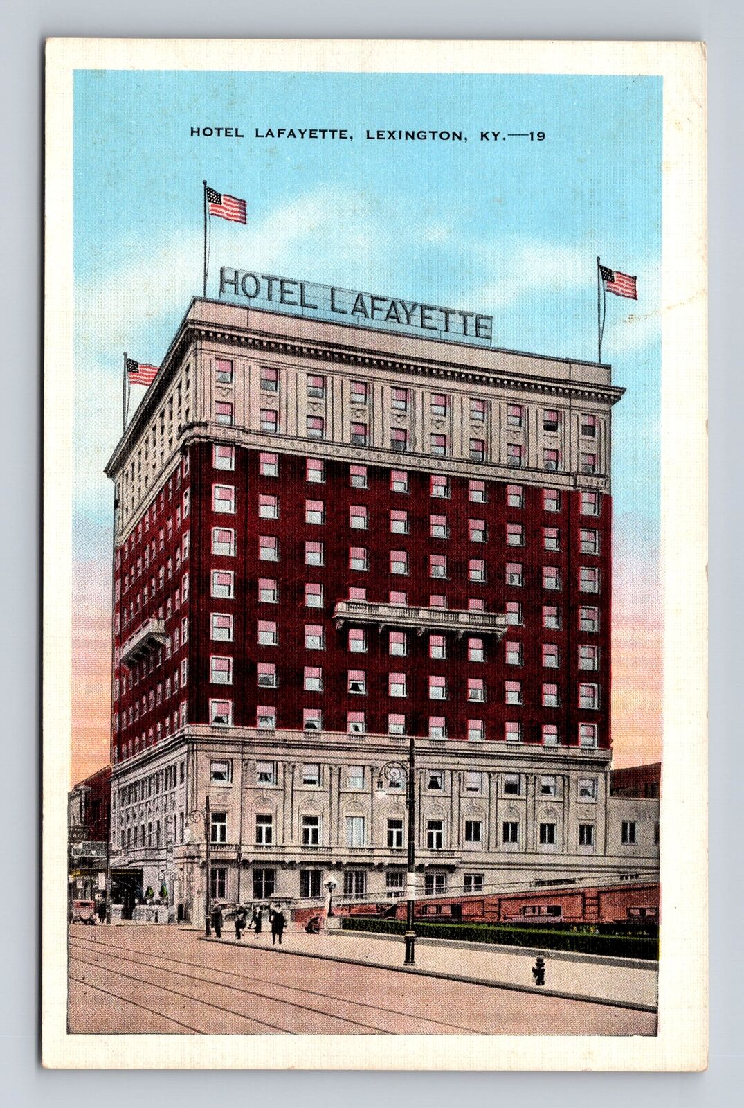 Lexington KY-Kentucky, Hotel Lafayette, Advertising, Antique, Vintage Postcard
