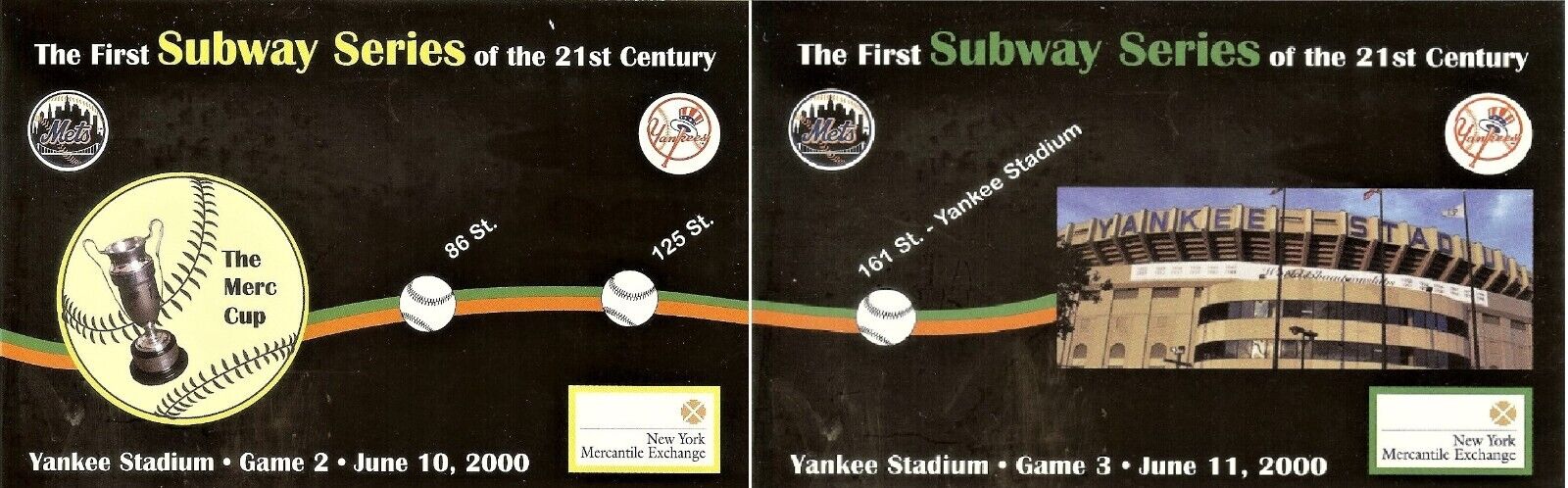 2 Yankee Stadium Installment Postcard  Bronx NY