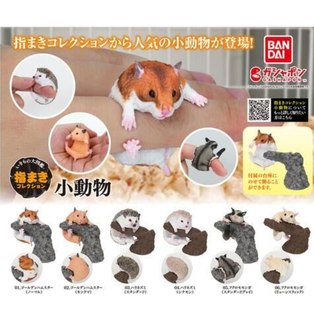 Ikimono Encyclopedia Small Animals All 6 types set Hamster Hedgehog Sugar Glider