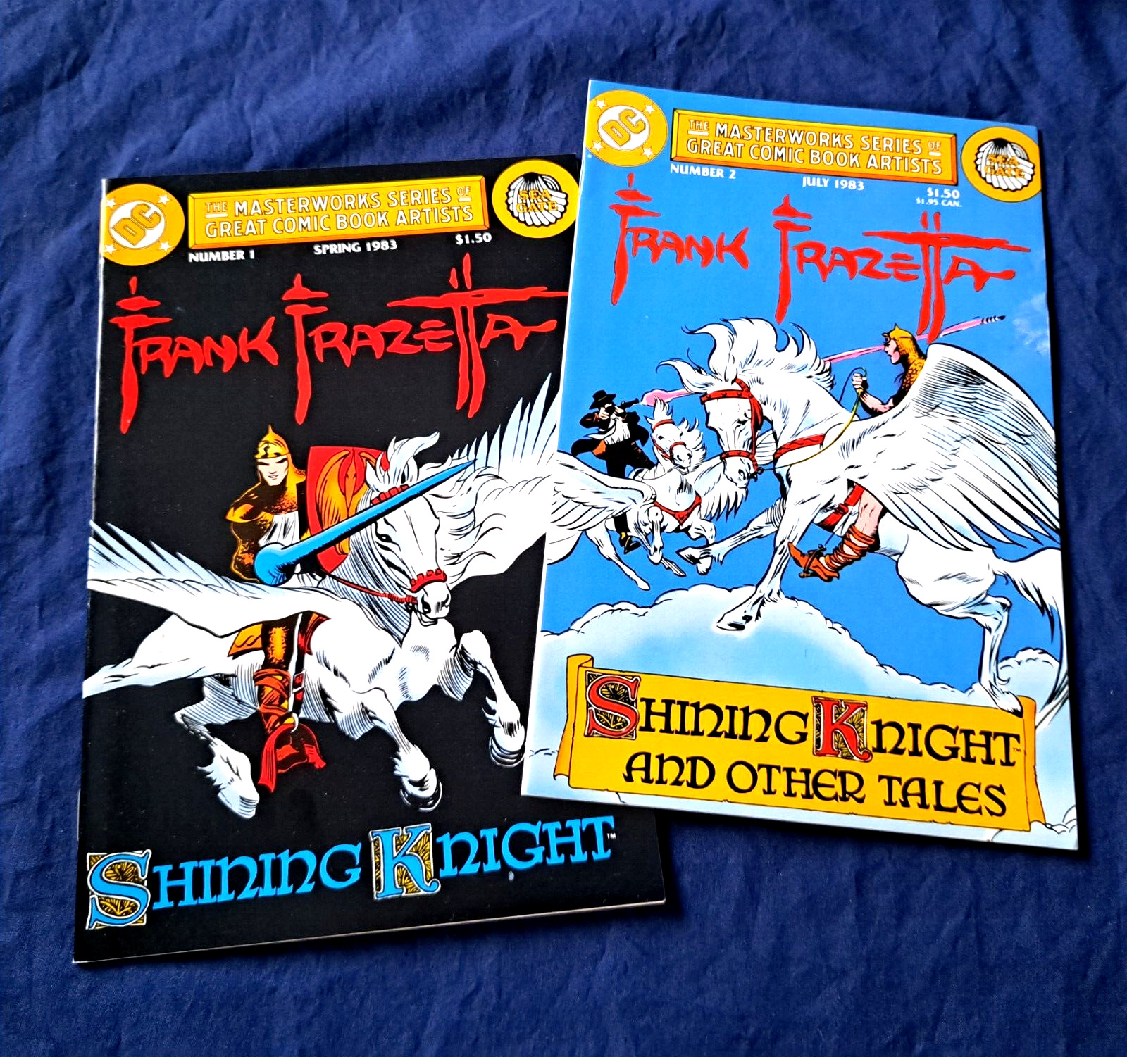 1983 DC Masterworks Series, Frank Frazetta #1,#2, Lot of 2, NM or better.