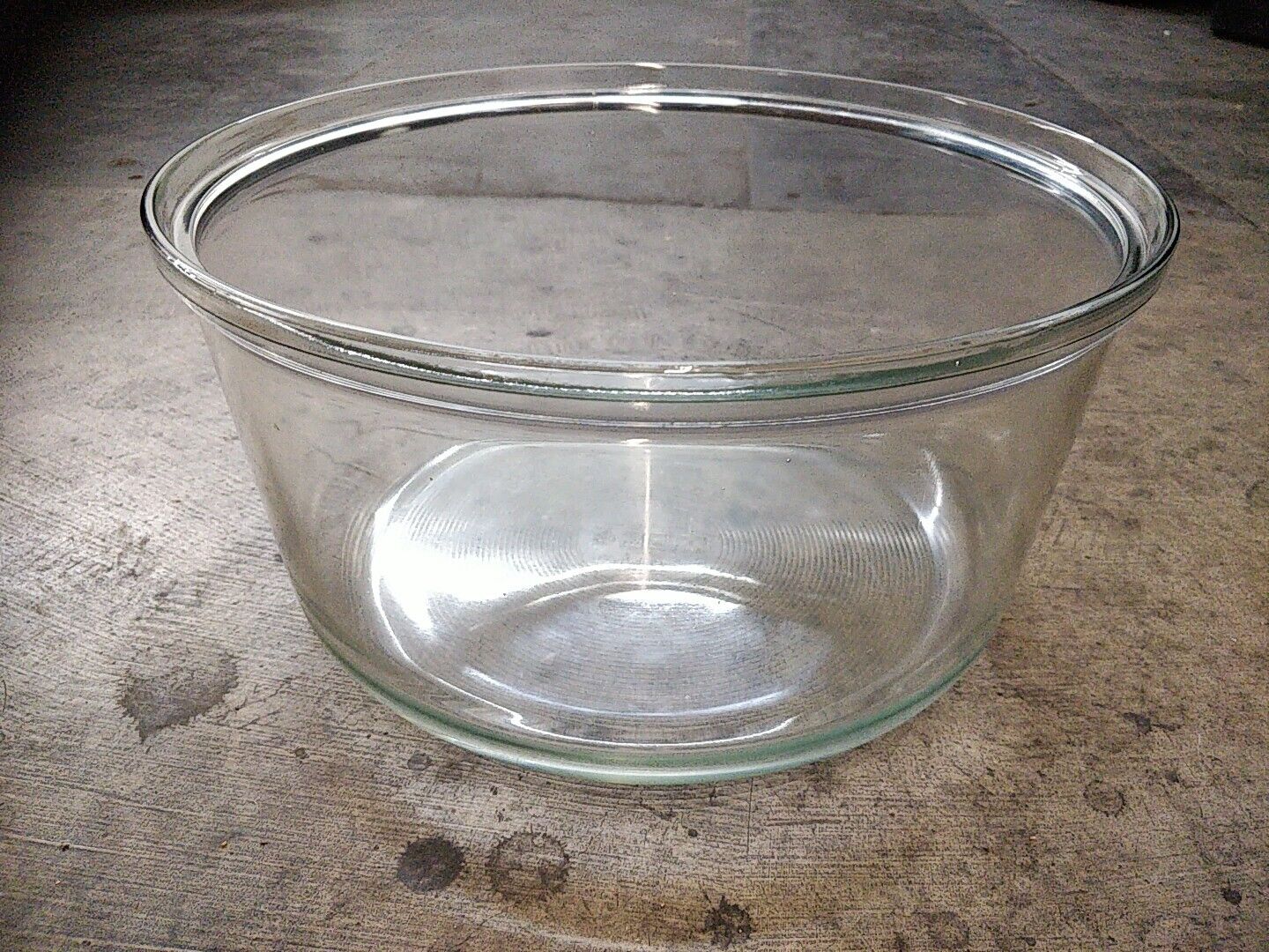 Crest FRENCH TECHNOLOGY Mixing Bowl Glass Clear Huge 13\