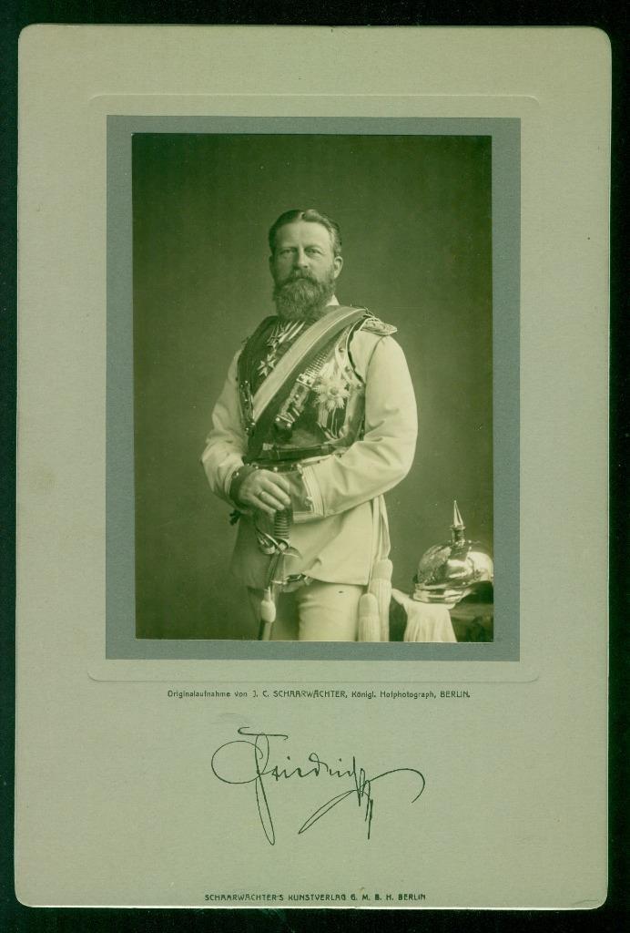 S15, 517-16, 1880s, Cabinet Card, German Emperor Frederick III in Uniform