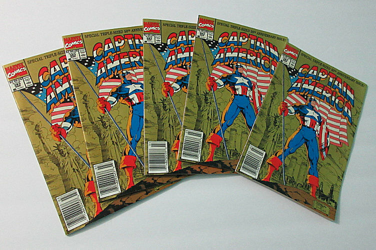 5 Copies of 1991 Captain America 383 Marvel Comics Comic book:USAgent/Crossbones