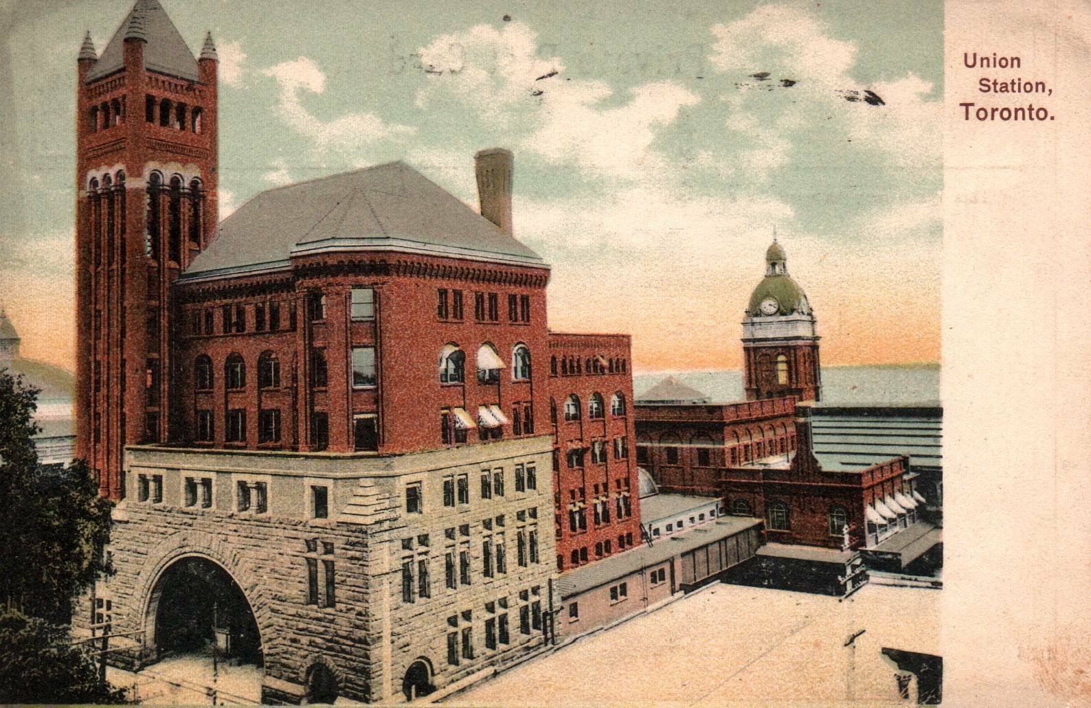 C. 1907 Toronto Canada Union Station Private Postcard