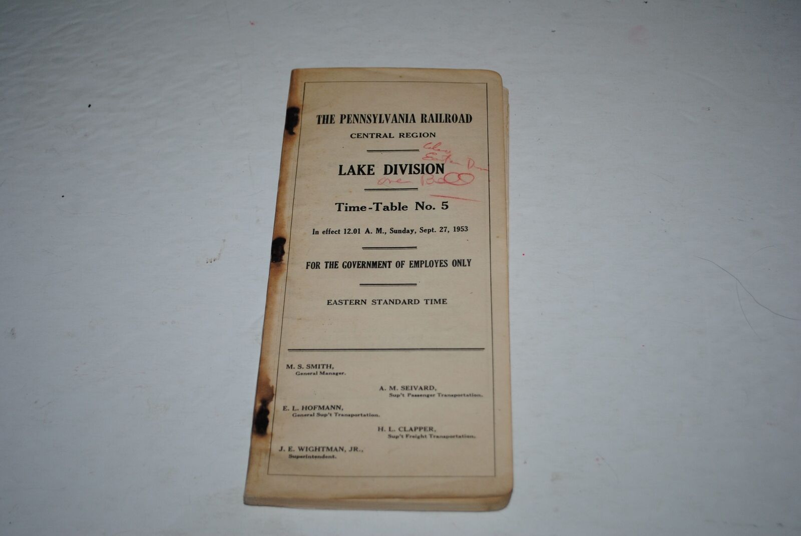 1953 PRR Lake Div ETT #5 W/GOs
