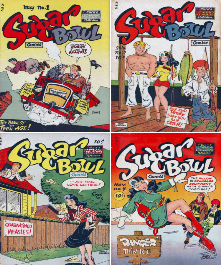 1948 - 1949 Sugar Bowl Comic Book Package - 5 eBooks on CD