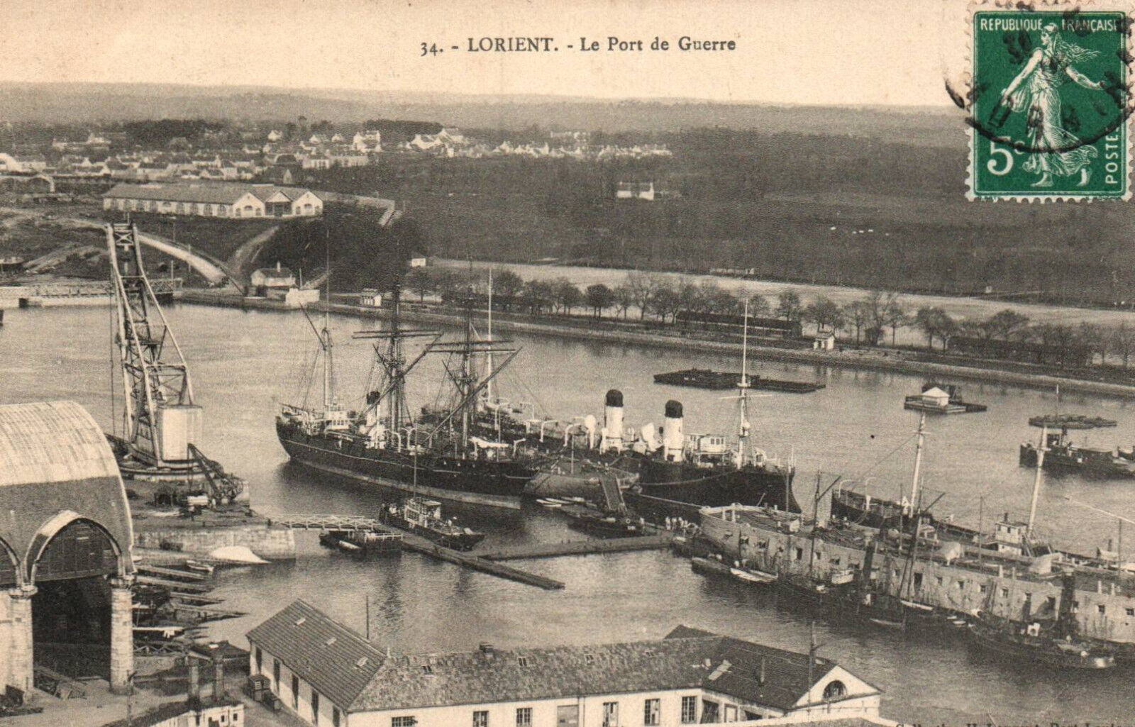 CPA 56 - LORIENT (Morbihan) - 34. Le Port de Guerre