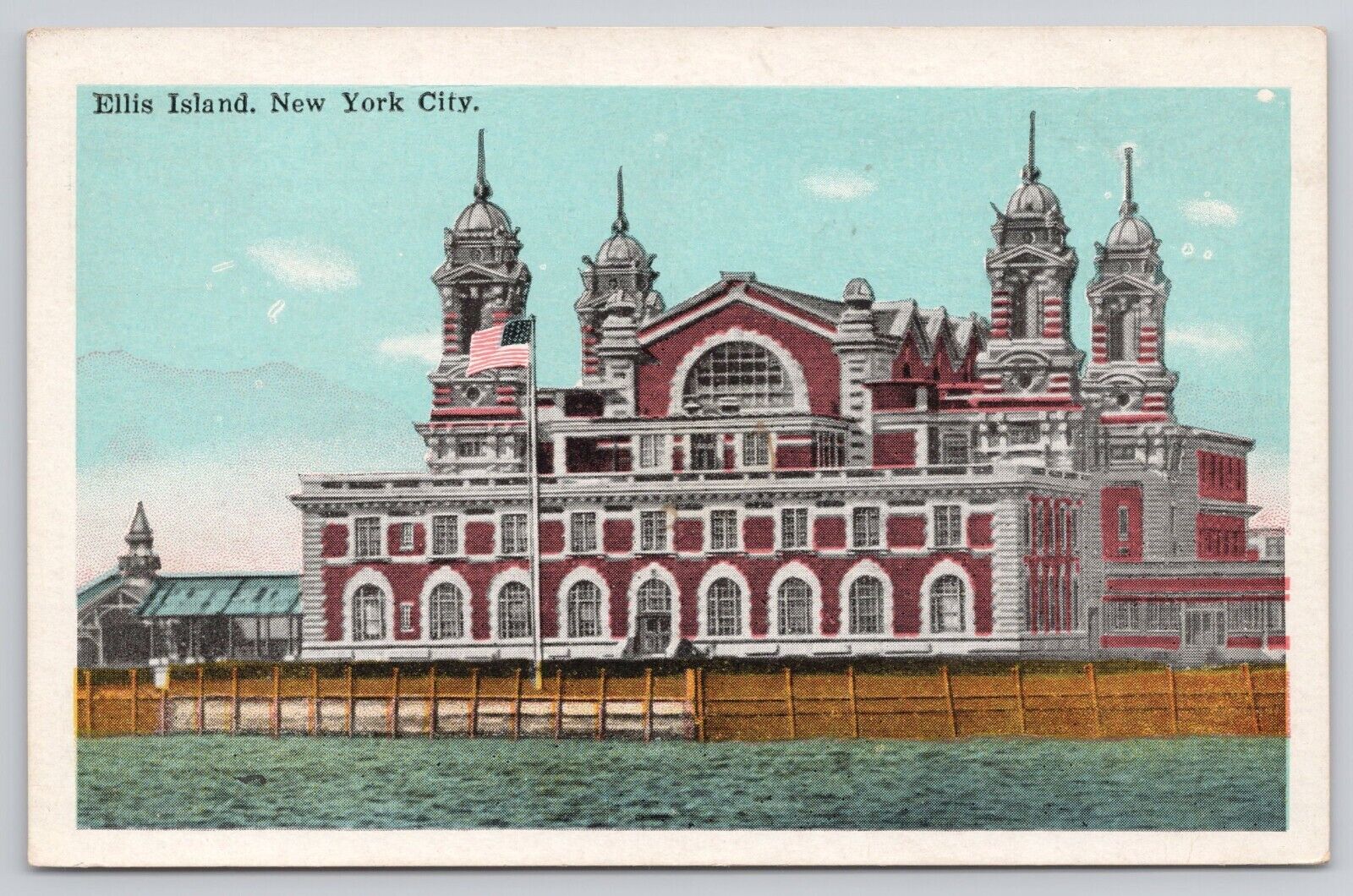New York City NY - Ellis Island Vintage 1929 Postcard