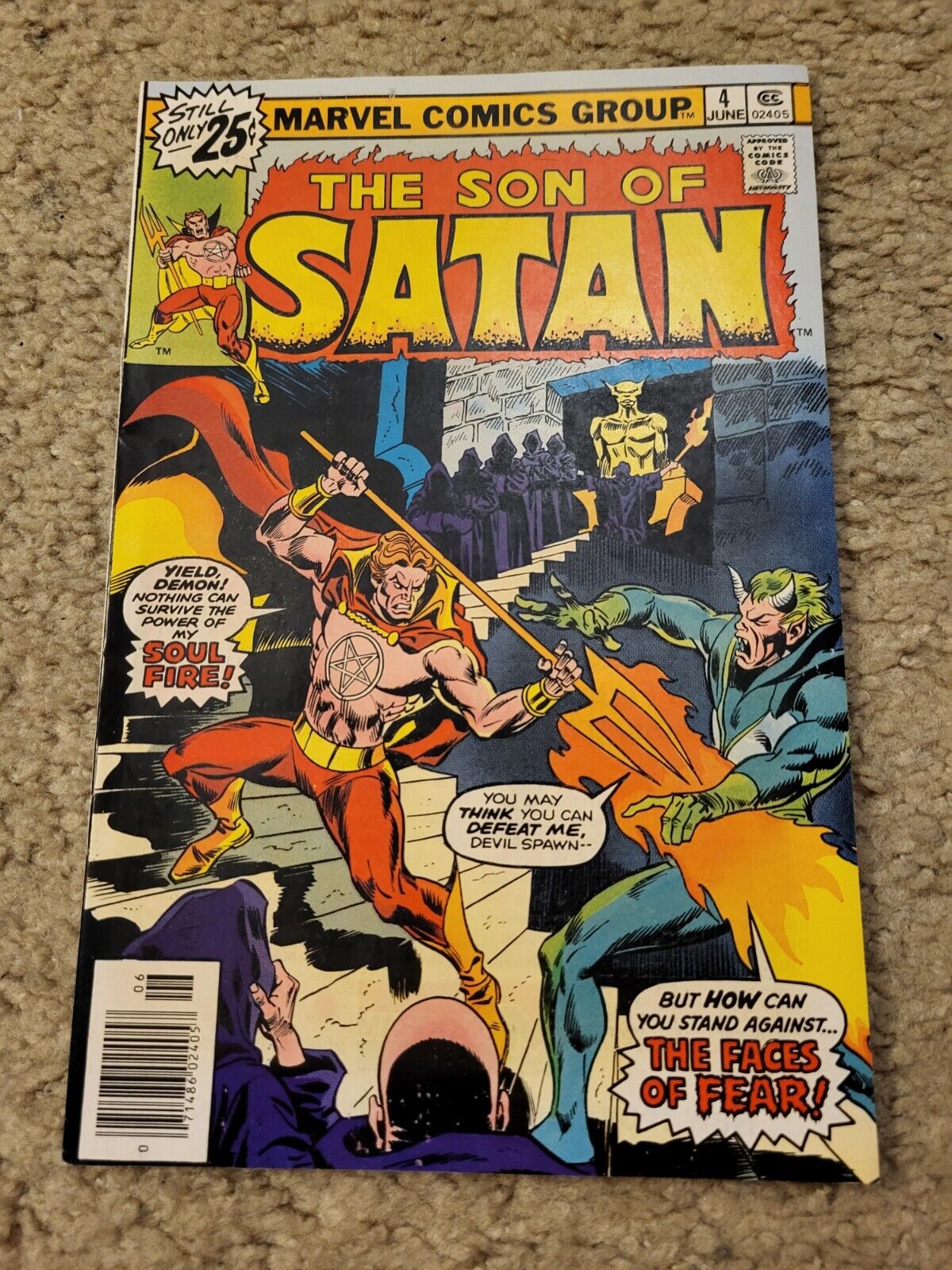 Son of Satan 4 Marvel Comics lot Daimon Hellstrom 1976 HIGH GRADE