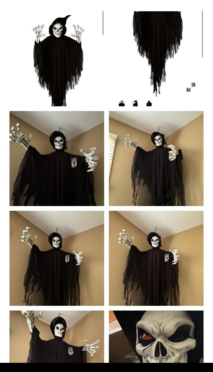 Spirit Halloween jack the reaper 5ft hanging prop rare htf sold out gemmy morbid