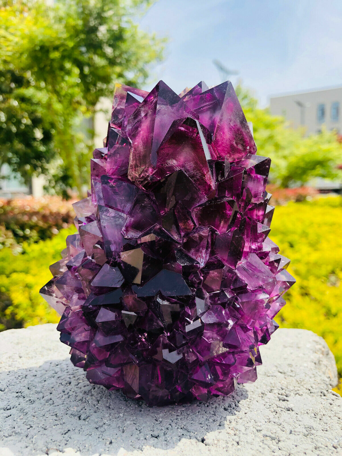 Home Decor Purple Potassium ALUM Octahedral Crystals , Stunning Crystal
