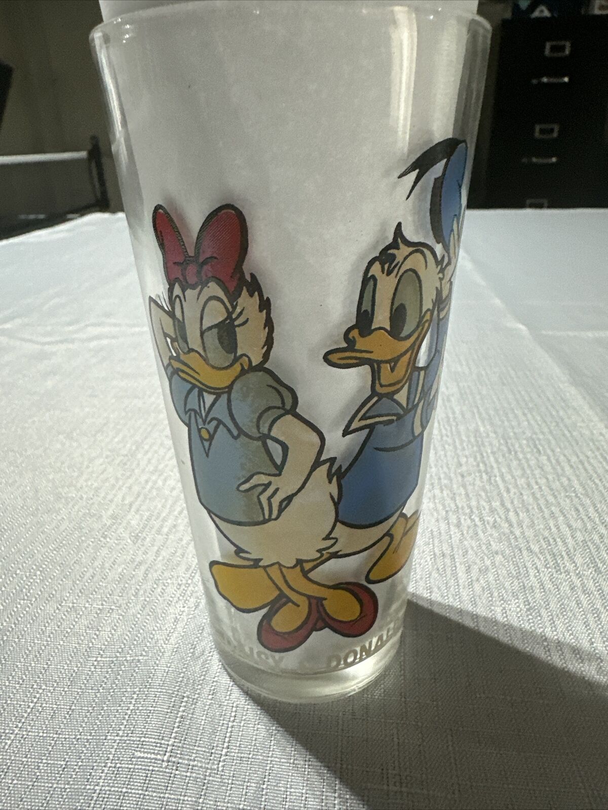Vintage Pepsi 1978 Collector Series Walt Disney-Daisy & Donald-Thick Glass