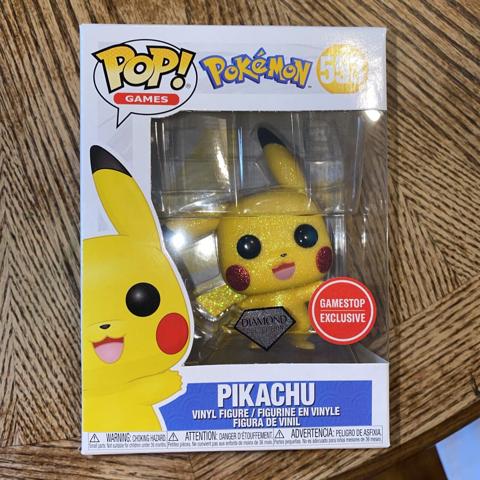 Pikachu #553 Diamond Collection Funko POP Pokémon GameStop Exclusive See Pics