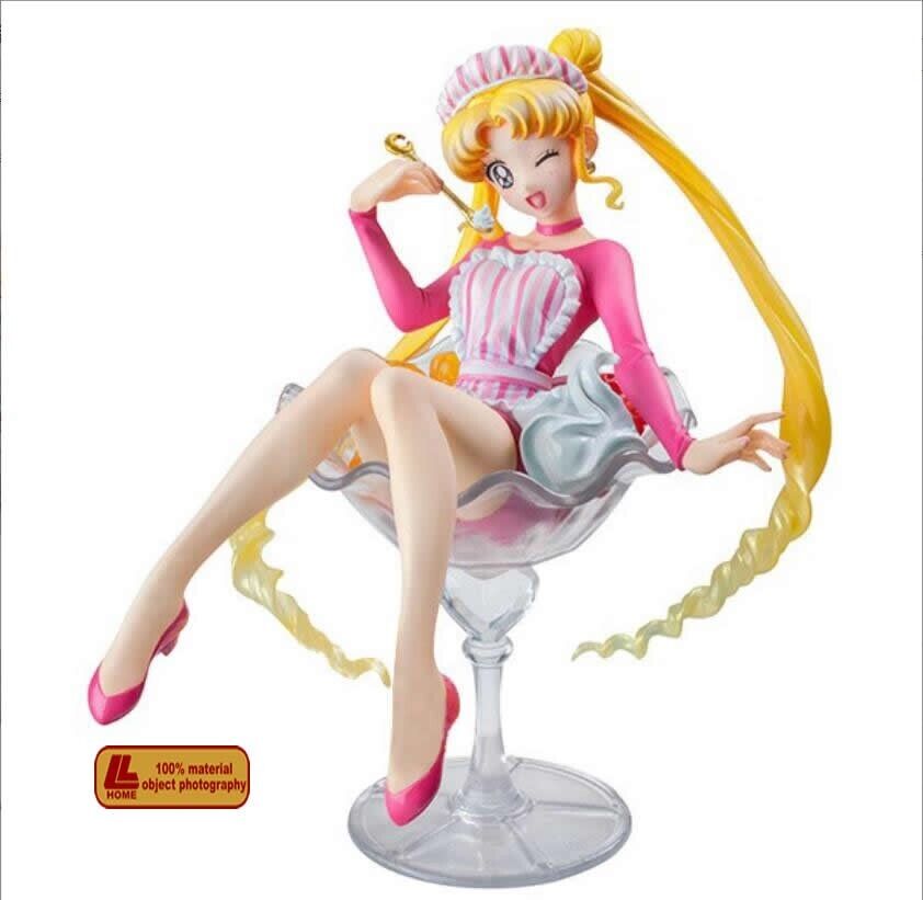 Anime Sailor Moon Tsukino Usagi Ice cream Cute PVC action Figure toy Gift B