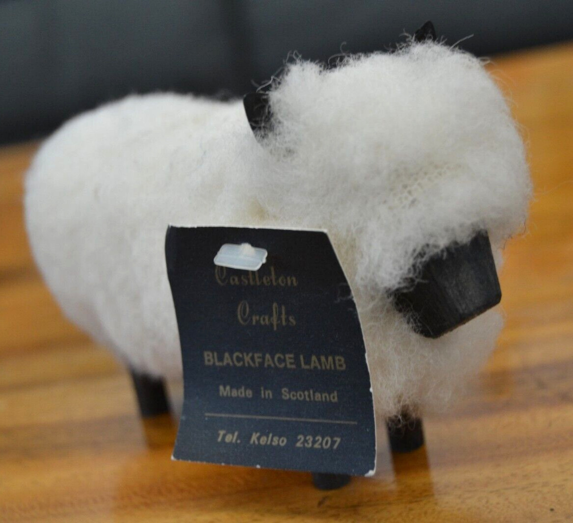 Vtg Castleton Crafts Original Scottish Black Face Lamb Sheep 5.5