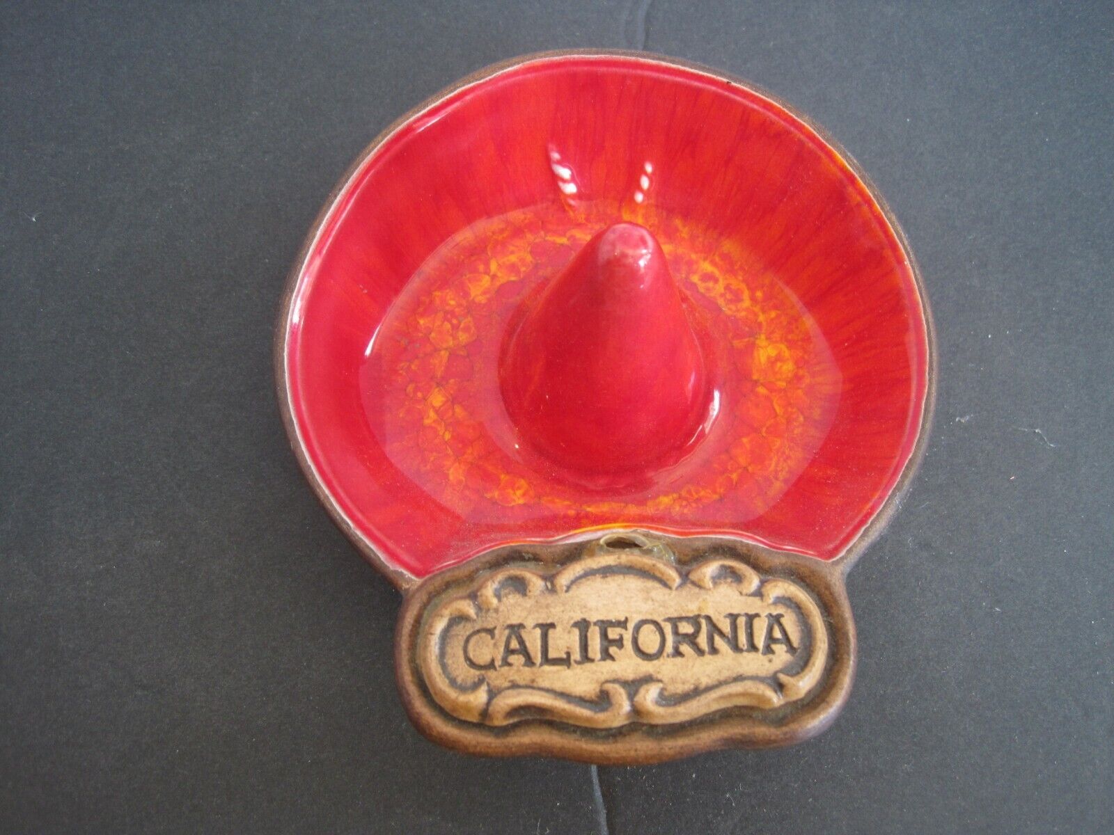Vintage California Treasure Craft Mexican Hat Cigarette Ashtray